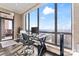 Well-lit home office with city views and modern furnishings at 222 S Caldwell St # 2008, Charlotte, NC 28202