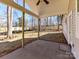 Newly constructed covered back porch provides an outdoor space for relaxing and entertaining with fenced in yard at 2328 Kingsburry Rd, York, SC 29745