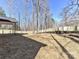 Backyard featuring a newly installed privacy fence, a covered porch, and mature trees providing a relaxing retreat at 2328 Kingsburry Rd, York, SC 29745