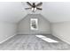 Bedroom with carpet, high ceilings, a ceiling fan, and a window providing natural light at 2328 Kingsburry Rd, York, SC 29745