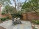 Charming brick patio with stone pavers, perfect for outdoor seating and entertaining at 261 Crownsgate Ct, Charlotte, NC 28207