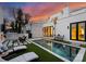 Inviting pool area featuring a modern pool, lounge chairs, and outdoor seating at 2818 Kenwood Sharon Ln, Charlotte, NC 28211