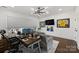 Well-lit office space with custom decor and a comfortable reading chair at 5231 Lila Wood Cir, Charlotte, NC 28209