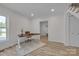 Bright and airy office featuring recessed lighting, hardwood floors, large window, and modern finishes at 56 Linneys Mountain Rd, Taylorsville, NC 28681