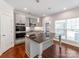 Well-equipped kitchen features stainless steel appliances, tile backsplash, and granite countertop island at 6332 Kennard Dr, Charlotte, NC 28216