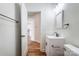 Bathroom showcasing a vanity and open doorway at 66 Reed Ne St, Concord, NC 28025