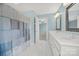 Bathroom features a double sink vanity and a shower/tub combination at 7224 St Clair Dr, Charlotte, NC 28270