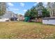 Spacious backyard with storage shed and plenty of space for relaxation at 8721 Brampton Dr, Charlotte, NC 28215