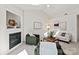 Inviting living room with fireplace, vaulted ceilings, and ample natural light at 9036 Saint Thomas Ln, Charlotte, NC 28277