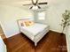 Bedroom with hardwood floors and neutral paint at 911 Union Ter, Gastonia, NC 28056