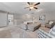 Well-lit bonus room with neutral tones, a ceiling fan, and cozy seating at 919 Pennington Dr, Indian Land, SC 29720