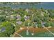 Aerial view of an amazing waterfront property with private beach and boat docks at 106 Beachview Dr, Mooresville, NC 28117