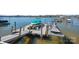 Beautiful lake house with a dock that has two boats and two jet skis at 106 Beachview Dr, Mooresville, NC 28117