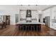 Modern kitchen island featuring stainless steel appliances and ample counter space at 106 Beachview Dr, Mooresville, NC 28117
