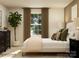Tranquil bedroom with large window and neutral color scheme at 109 Dogwood Grove Pl, Troutman, NC 28166