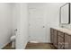 Bathroom with a vanity, modern sink faucet and toilet at 1173 Yorkdale Ln, Lincolnton, NC 28092