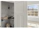 Pantry room with shelves, window and door at 1173 Yorkdale Ln, Lincolnton, NC 28092