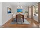 Staged dining room featuring hardwood floors and neutral paint at 1207 Overhill Rd, Salisbury, NC 28144