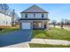 Charming two-story home with brick facade, attached garage and well-manicured lawn at 1540 Solitude Ct, Kannapolis, NC 28081