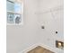 Small laundry room with hookups and a wire rack at 1540 Solitude Ct, Kannapolis, NC 28081