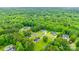 An aerial view of suburban homes and trees at 2050 Sunswept Ln, York, SC 29745
