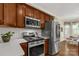 Updated kitchen with stainless steel appliances, gas range, subway tile, and bright countertops at 2050 Sunswept Ln, York, SC 29745