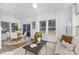 Open-concept living and dining area with stylish furnishings, bright windows, and a seamless flow to the kitchen at 2125 Tom Sadler Rd # 7159, Charlotte, NC 28214