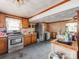 Traditional kitchen boasts stainless steel appliances, ample cabinet space, and functional layout, ready for upgrade at 265 Sailboat Dr, Salisbury, NC 28146