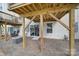 A view of the deck understructure revealing how the unit's HVAC and access to the home at 2656 Grantham Place Dr, Fort Mill, SC 29715