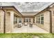 Open-air back patio features brick facade and outdoor seating arrangements at 333 Lifestyle Ct, Cramerton, NC 28056