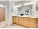 Bathroom featuring double sinks, ample counter space and tile shower at 333 Lifestyle Ct, Cramerton, NC 28056