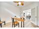 Bright office space featuring a live edge desk and wood floors at 333 Lifestyle Ct, Cramerton, NC 28056