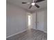 Bedroom with gray walls, light-colored flooring, and doors at 3410 Nc 109 N Hwy, Wadesboro, NC 28170