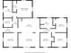 Detailed floor plan of a house, indicating the layout of rooms including the kitchen, bedrooms and bathrooms at 3598 Puett Park Dr, Conover, NC 28613