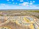 An aerial view of the neighborhood featuring well-maintained landscaping and manicured lawns at 4021 Eckels Dr, Charlotte, NC 28215
