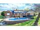 Lovely brick home with a fenced pool area, perfect for outdoor relaxation and entertaining at 4025 4Th Street Nw Ln, Hickory, NC 28601