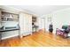 Bedroom featuring built-in shelving, desk, and ample space for relaxation at 4025 4Th Street Nw Ln, Hickory, NC 28601