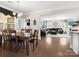 Dining room featuring wood table and chairs with view to the living room at 4028 Shadowbrook Rd, Waxhaw, NC 28173