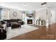 Cozy living room with a fireplace, comfortable seating, and TV at 4028 Shadowbrook Rd, Waxhaw, NC 28173