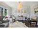 Well-lit office space featuring stylish decor, hardwood floors, and neutral colors at 4117 Tyng Way, Charlotte, NC 28211