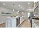 Stylish kitchen with white cabinets, stainless steel appliances, and a large center island at 4521 Middlebury Ln, Fort Mill, SC 29715