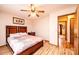 Bright bedroom with natural light and hardwood floors at 6142 Gold Creek Estate Dr, Hickory, NC 28601