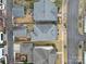 Aerial view showcases neighborhood homes with varying roof lines and manicured lawns at 786 Stratford Run Dr, Fort Mill, SC 29708