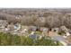 Neighborhood aerial view of well-maintained homes showcasing a serene and Gathering-friendly community at 8932 Raven Park Dr, Charlotte, NC 28216