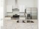 Stylish kitchen with stainless steel appliances, granite counters, and bright white cabinetry at 1137 Williams St, Rock Hill, SC 29732