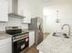 Modern kitchen featuring stainless steel appliances and granite countertops at 1137 Williams St, Rock Hill, SC 29732