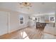 The kitchen area has bright lighting and functional space with modern design elements at 1200 Grace Ave, Kannapolis, NC 28083