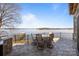 Stone patio with a grill, and a gorgeous lake view at 134 Larkhaven Ln, Mooresville, NC 28117