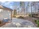Spacious backyard with a wooded area and a private setting, ideal for enjoying nature and outdoor activities at 158 Crimson Orchard Dr, Mooresville, NC 28115