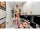 Office space with custom storage cabinets and creative decor at 2130 Blewett Dr, Charlotte, NC 28269